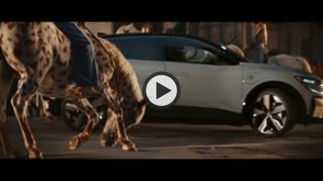 nouvelle Megane E-Tech 100% électrique _ publicité horses _ Renault